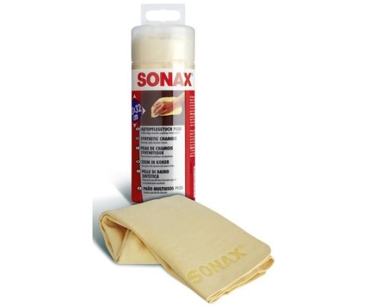 Синтетическая замша для сушки авто в тубе SONAX Synthetic Chamos Plus 43х32 см