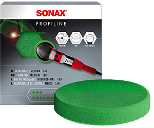 Полировочный круг зеленый SONAX (Германия) 160 мм