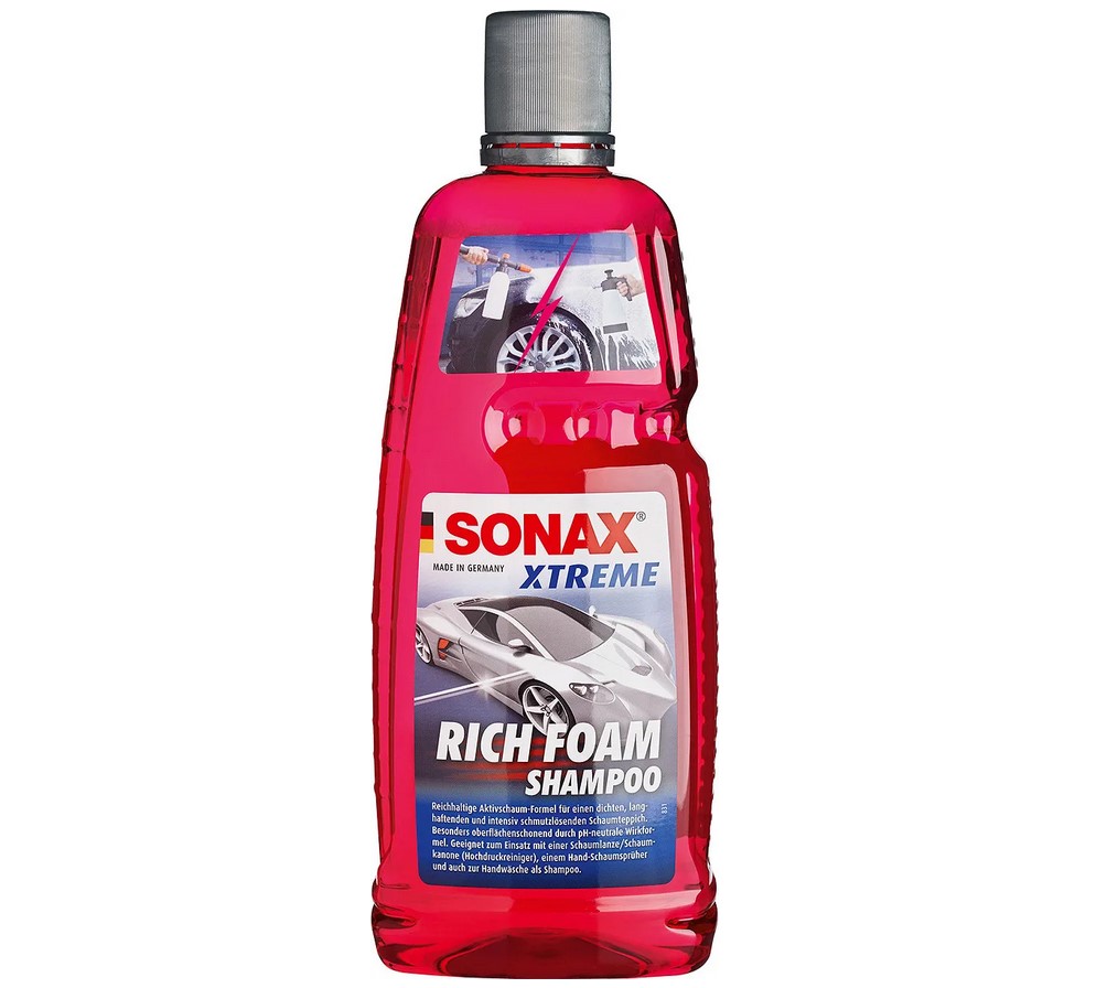 Sonax Пенный автошампунь серии EXTREME для мойки автомобиля SONAX Rich Foam Shampoo (Германия) 1л