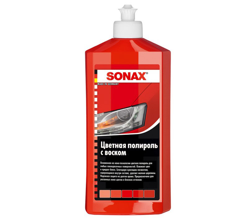 Sonax Красный автополироль с воском 500 мл SONAX NanoPro 