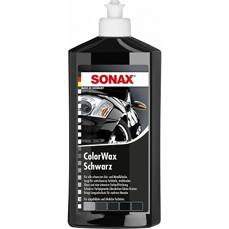 Sonax Цветной жидкий воск черный SONAX ColorWax Schwarz (Германия) 500 мл