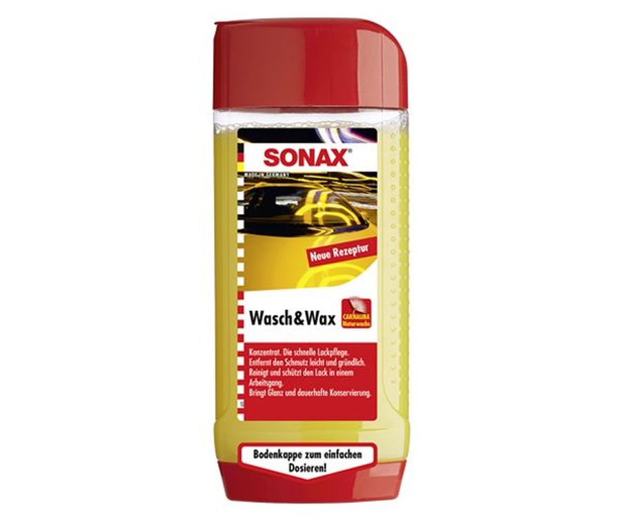 Sonax Автошампунь-концентрат с воском SONAX Wash and Wax (Германия) 500 мл