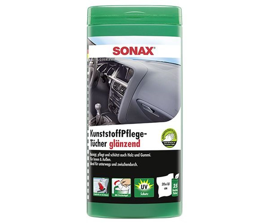 Sonax Влажные салфетки для пластика SONAX Plastic Care (Германия) 25 шт